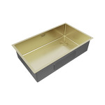 Превью картинка Металлическая мойка Paulmark NEXT-SKEW 74 UNI PM887444-LG Светлое золото #3