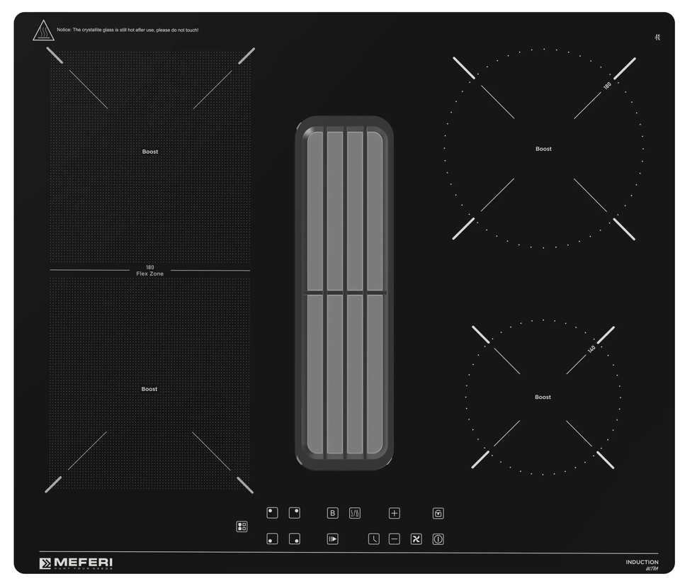 Фото Индукционная варочная панель Meferi XSMART60BK ULTRA