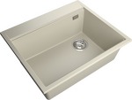 Превью картинка Гранитная мойка Rivelato TESORO 605-R 1-чаш 600*510 beige scuro #2