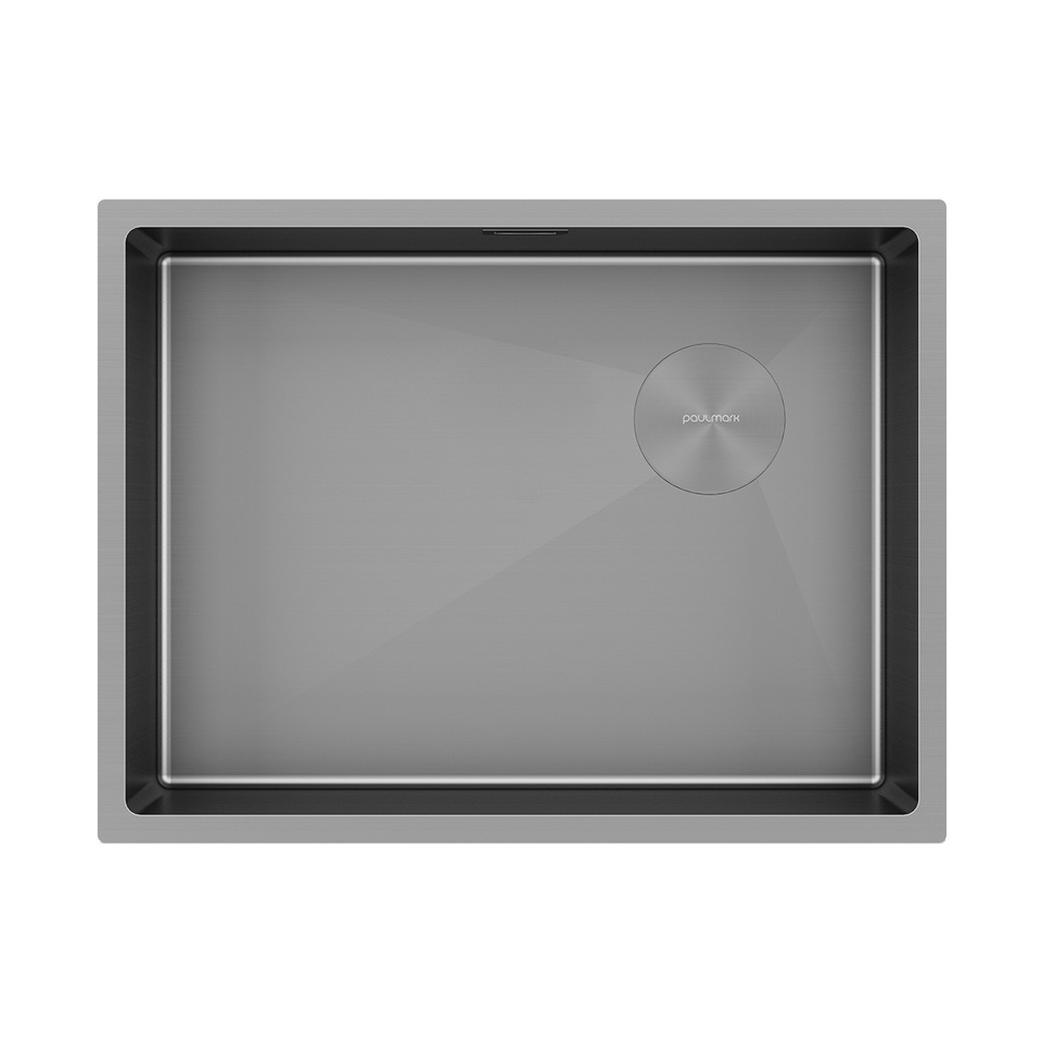 Фото Металлическая мойка Paulmark NEXT-SKEW 58 UNI PM885844-MG Матовый серый MG
