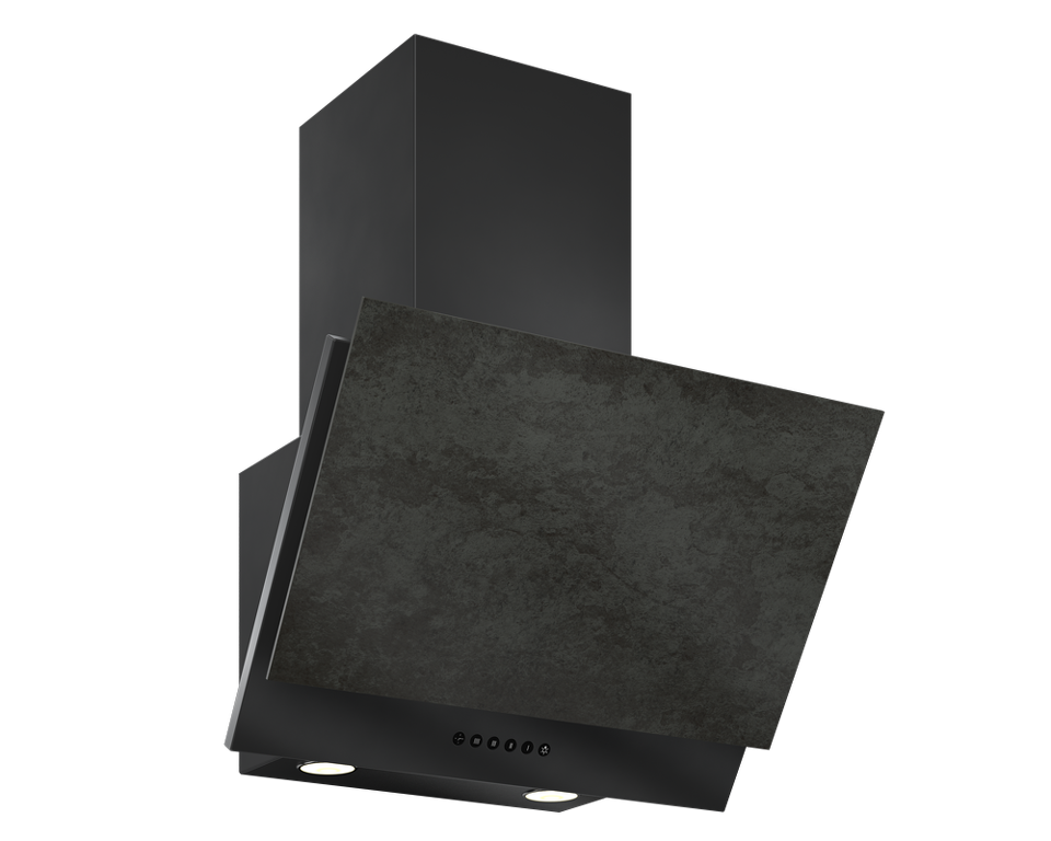Фото Наклонная вытяжка Elikor Рубин Ceramics S4 90П-700-Э4Д антрацит/сланец