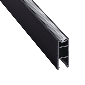 Картинка Duslar Штанга прямоугольная POLA с подсветкой без светодиодной ленты для одежды, длина 3000 мм, черный