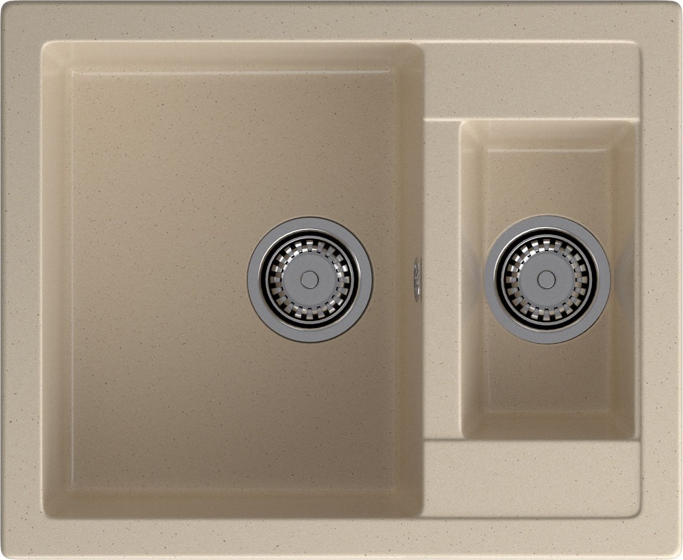 Фото Мраморная мойка GranFest QUADRO 610K Кашемир