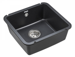 Превью картинка Кварцевая мойка Paulmark UNTER 50 PM204543-BL Черный гранит BL #3