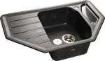 Превью картинка Мраморная мойка GranFest CORNER 800E Черный #1