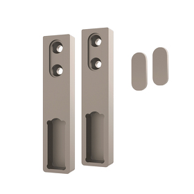 Картинка Duslar Комплект держателей с заглушками для прямоугольных штанг NAPPA, POLA и REKS, шампань