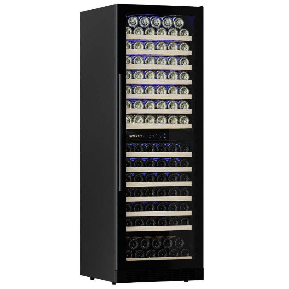 Фото Шкаф винный встраиваемый Meyvel Винный холодильник (шкаф) компрессорный MEYVEL MV163-KBT2