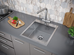 Превью картинка Металлическая мойка Paulmark KRONER 45 PM214551-BS Брашированная сталь #4