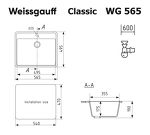 Превью картинка Гранитная мойка Weissgauff WG 56502 Classic Ivory #2