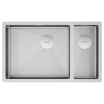 Превью картинка Металлическая мойка Paulmark NEXT 69/2S UNI PM226944-BSR Брашированная сталь #1