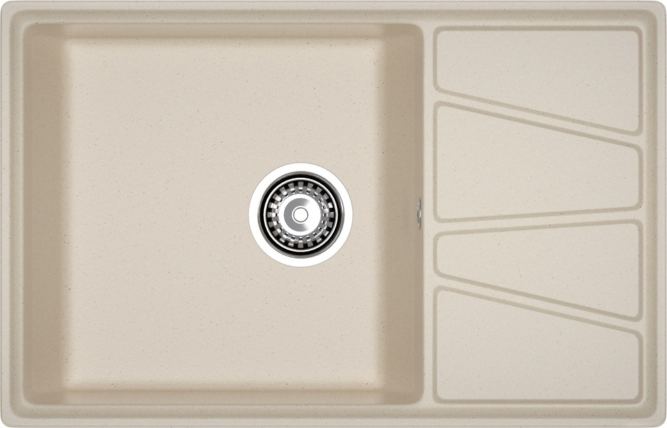 Фото Мраморная мойка GranFest VERTEX 780L Кашемир