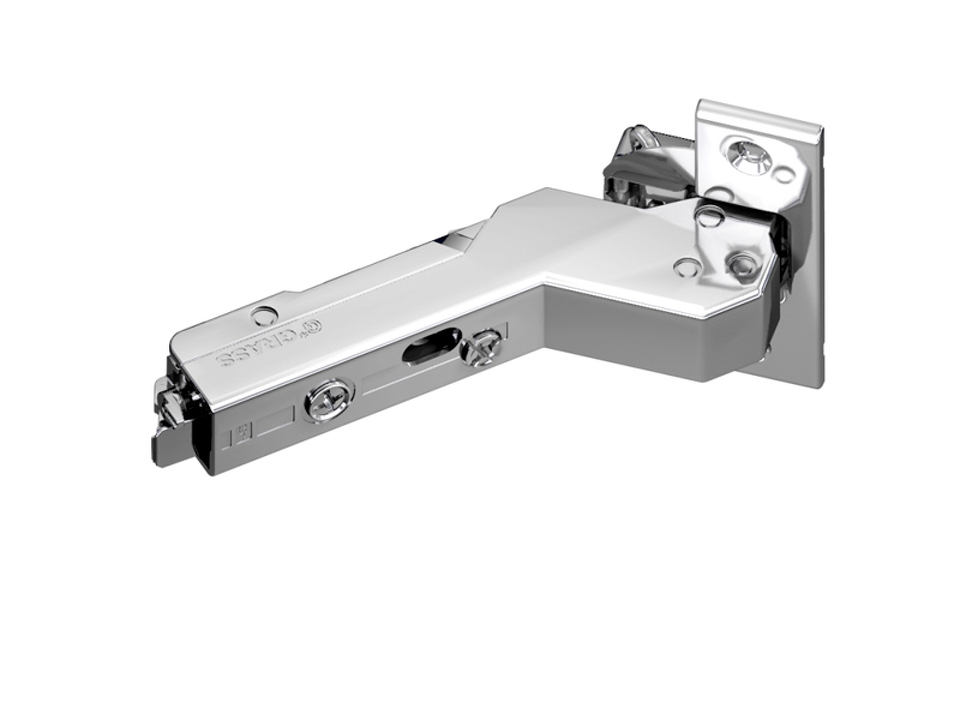 Фото Grass Петля Tiomos +45/110°, вкладная, без демпфера, на саморез, 45/9,5