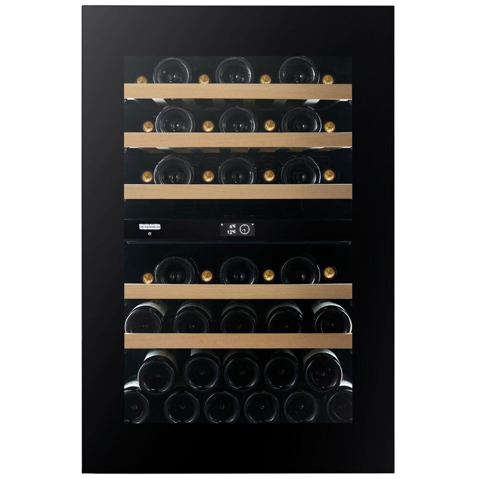 Фото Шкаф винный встраиваемый Винный холодильник (шкаф) компрессорный Dunavox DVN-44.120DB.TO