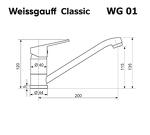Превью картинка Смеситель для кухни Weissgauff WG 0104 Classic Black #2
