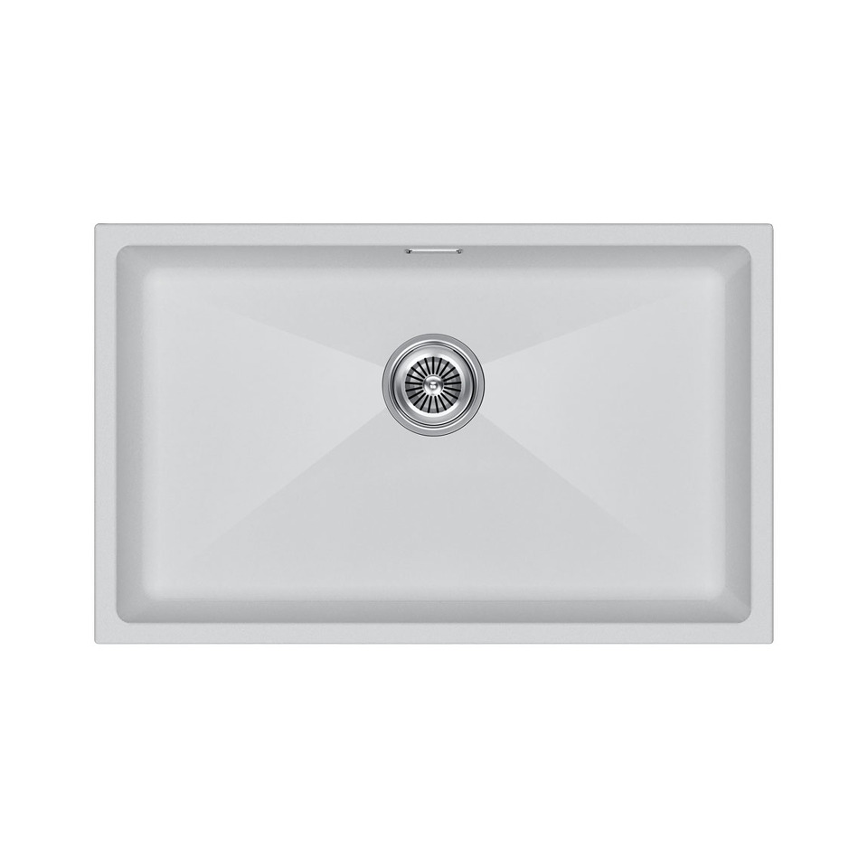 Фото Гранитная мойка Paulmark LUMI 74 UNI LU74-WH Белый матовый WH