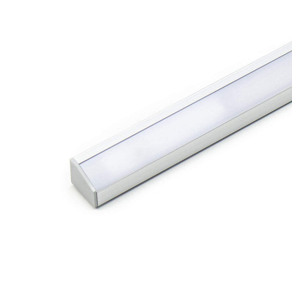 Фото DLIGHT Светодиодный светильник COR без выключателя, кабель СЛЕВА, 9.6 W/м, теплый, алюминий