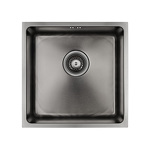 Превью картинка Металлическая мойка Paulmark VISTA 44 UNI PM304444-GM Вороненая сталь GM #1