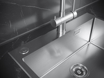 Превью картинка Металлическая мойка Paulmark KRONER-EDGE 51 PM775151-BS Брашированная сталь #3