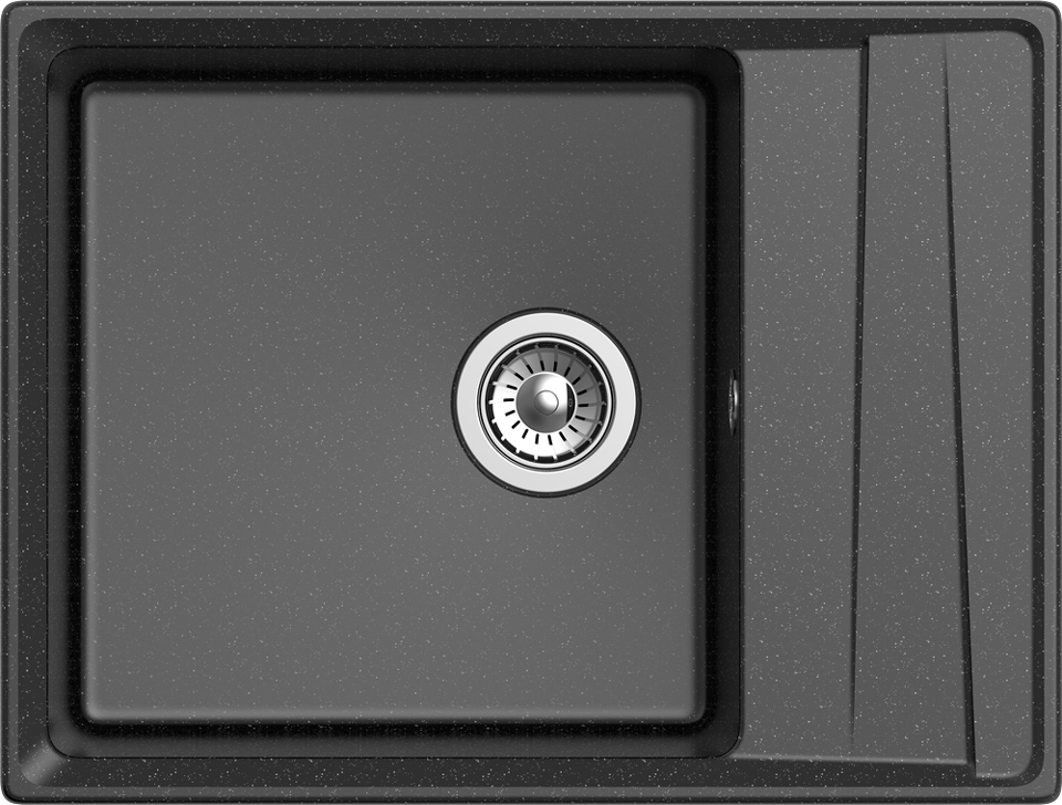 Фото Мраморная мойка GranFest LEVEL 660L Черный