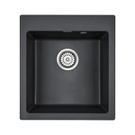 Превью картинка Кварцевая мойка Paulmark KANTE 45 PM104651-BL Черный гранит BL #1