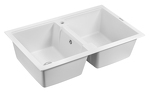 Превью картинка Кварцевая мойка Paulmark TANDEM 80/2 PM238150-WH Белый матовый WH #3
