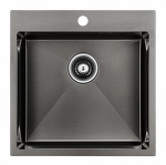 Превью картинка Металлическая мойка Paulmark KRONER 51 PM215151-GM Вороненая сталь GM #2