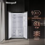 Превью картинка  Холодильник side by side Weissgauff WSBS 600 BeG NoFrost Inverter #6