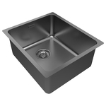 Превью картинка Металлическая мойка Paulmark VISTA 38 UNI PM904438-GM Вороненая сталь GM #3