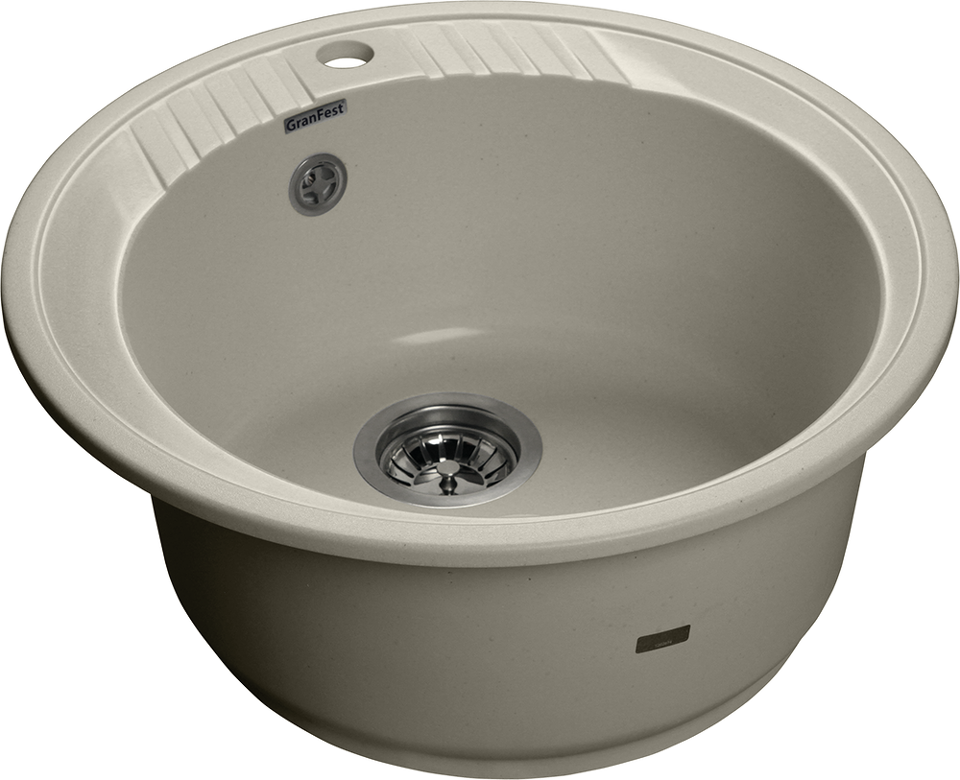 Фото Мраморная мойка GranFest RONDO 520 Топаз