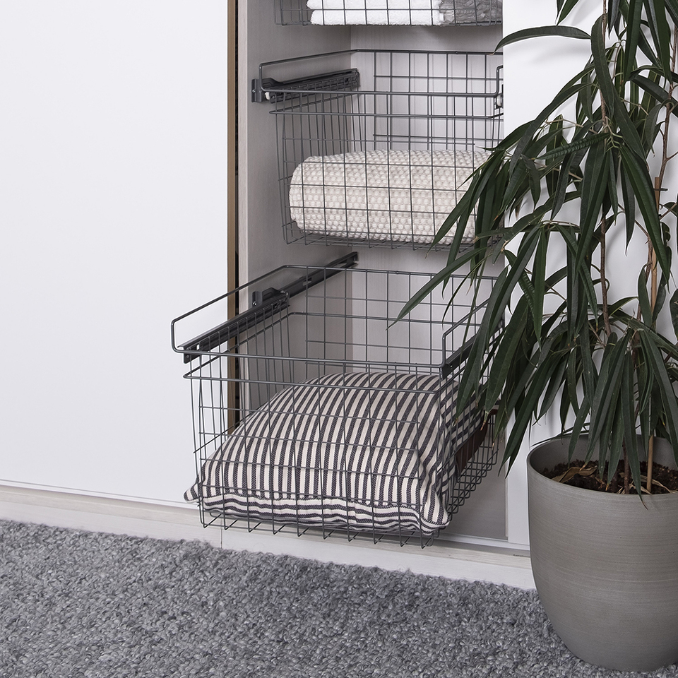 Фото LjM Выдвижная корзина KATRIN, ширина 468 мм, высота 320 мм, антрацит