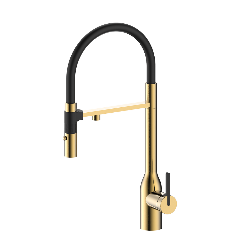 Фото Смеситель для кухни Paulmark MAGNETO ONE Ma213188-LG Светлое золото