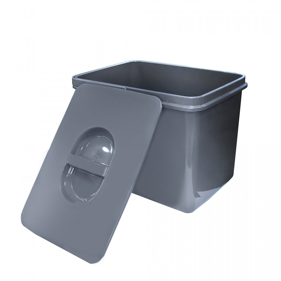 Фото Ekotech Контейнер для мусора JAZZ 9.5 л, антрацит