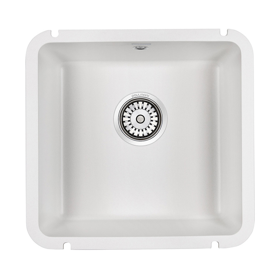 Фото Кварцевая мойка Paulmark UNTER 50 PM204543-WH Белый матовый WH