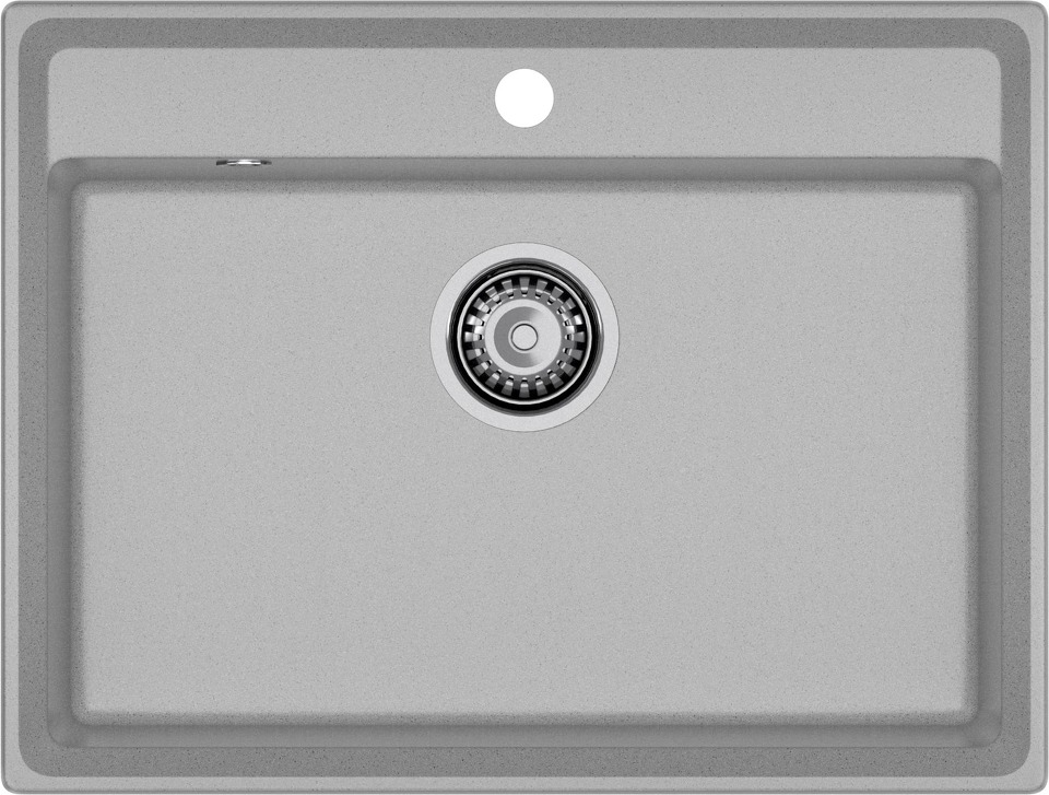 Фото Мраморная мойка GranFest LEVEL 660 Серый