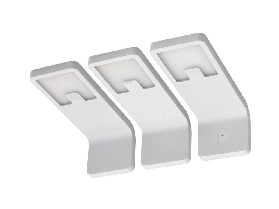 Фото Furnika Комплект из трансф-ра и 3-х накладных светодиод. светильника LEDA с выключ-ем, дневной, белый