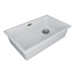 Превью картинка Гранитная мойка Paulmark LUMI 74 UNI-SKEW LU74SK-WH Белый матовый WH #3