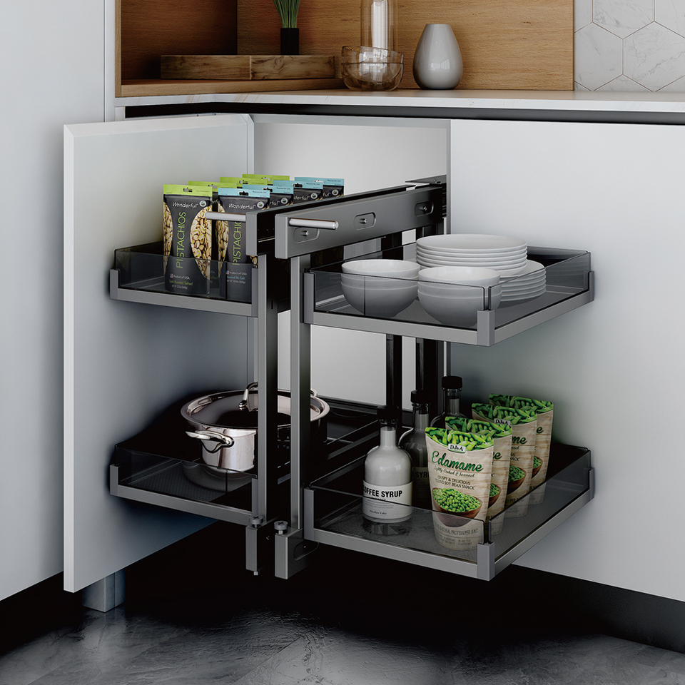 Фото Duslar Волшебный уголок MATRIX, распашной фасад 450 мм, антрацит