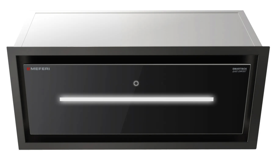 Фото Полновстраиваемая вытяжка Meferi SMARTBOX60BK GLASS COMFORT
