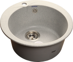 Превью картинка Мраморная мойка GranFest RONDO 480 Серый #1