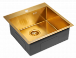 Превью картинка Металлическая мойка Paulmark KRONER 51 PM215151-BG Брашированное золото BG #3