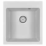 Превью картинка Мраморная мойка Paulmark KANTE 45 PM104651-WH Белый матовый WH #2