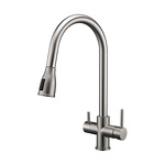 Превью картинка Смеситель для кухни Paulmark LANGE La214212-BS Брашированная сталь #1