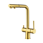 Превью картинка Смеситель для кухни Paulmark SERPENTINE Se213222-BG Брашированное золото BG #1
