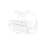 Превью картинка Наклонная вытяжка Elica MAJESTIC WH/A/90 #2