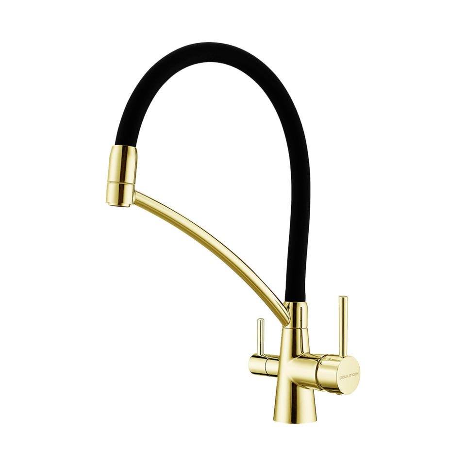 Фото Смеситель для кухни Paulmark SIЕGEN Si213111-LG Светлое золото