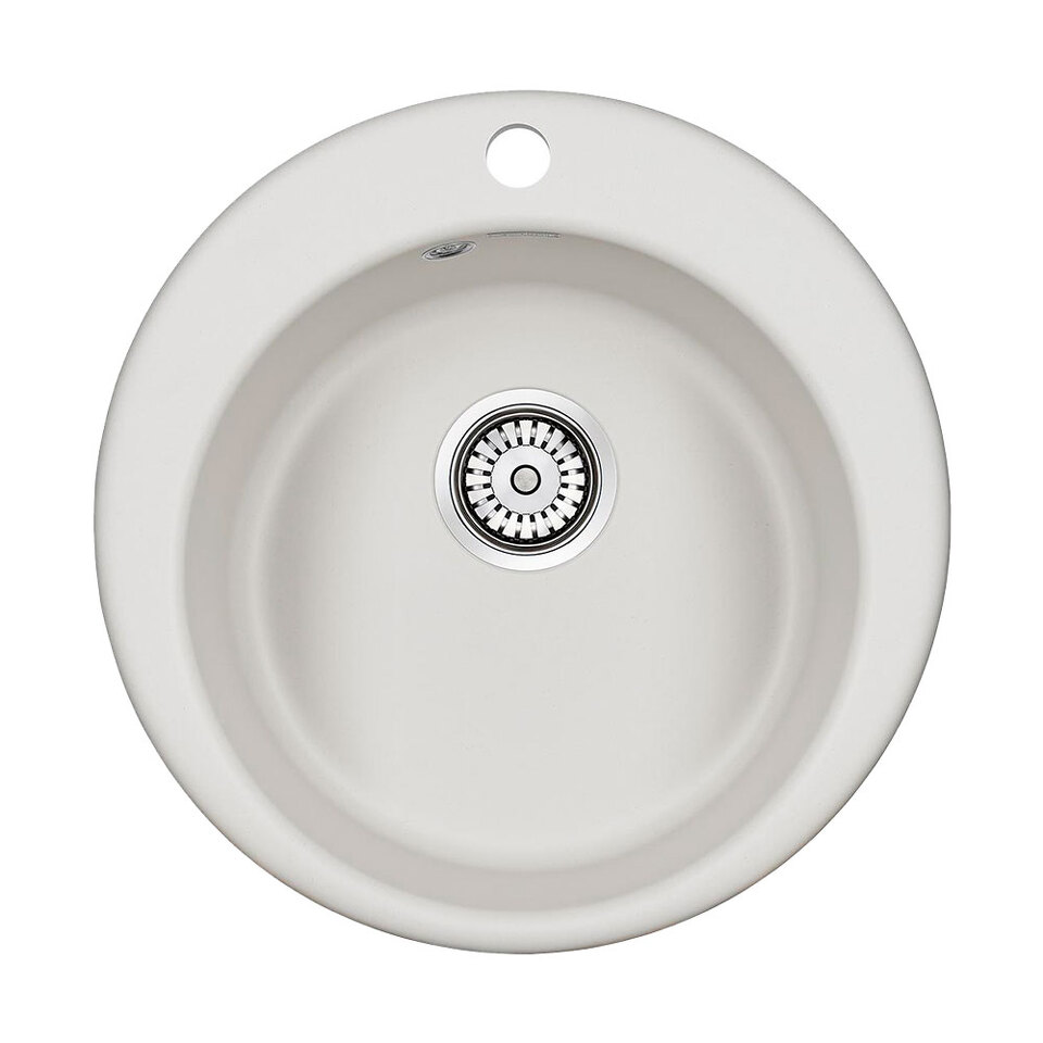 Фото Кварцевая мойка Paulmark GELEGEN 50 PM404800-WH Белый матовый WH