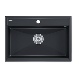 Превью картинка Кварцевая мойка Paulmark STEPIA 80 PM117551-BLM Черный #1