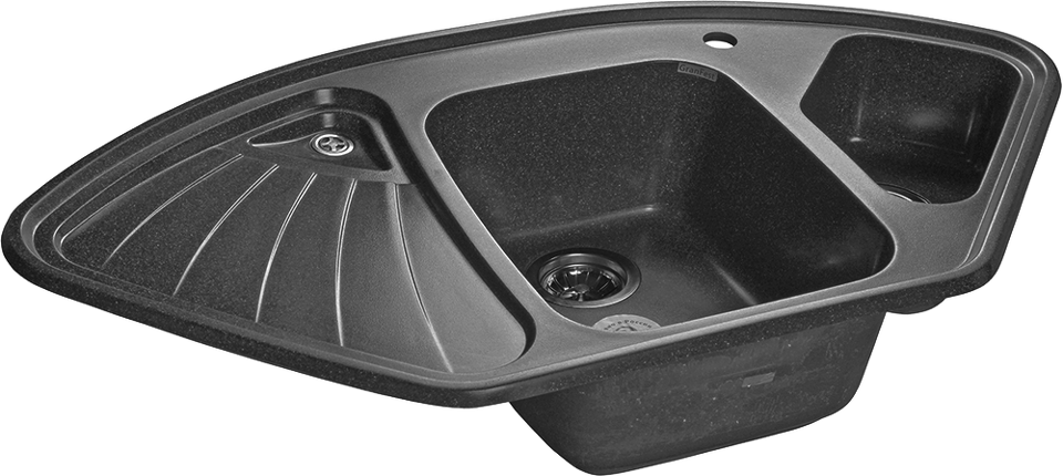 Фото Мраморная мойка GranFest CORNER 1040E Графит