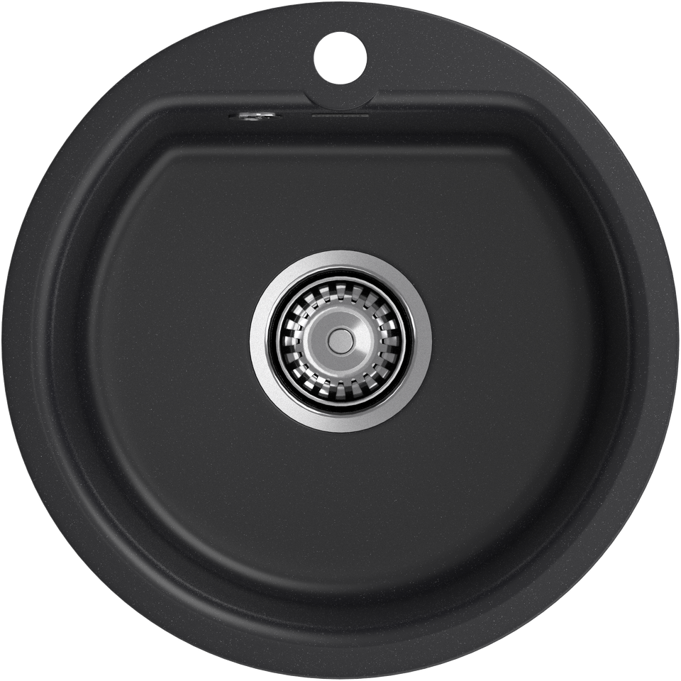 Фото Мраморная мойка GranFest GF-SMART 435 Черный