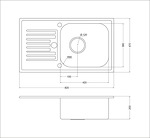 Превью картинка Металлическая мойка EMAR OL-101Y #7